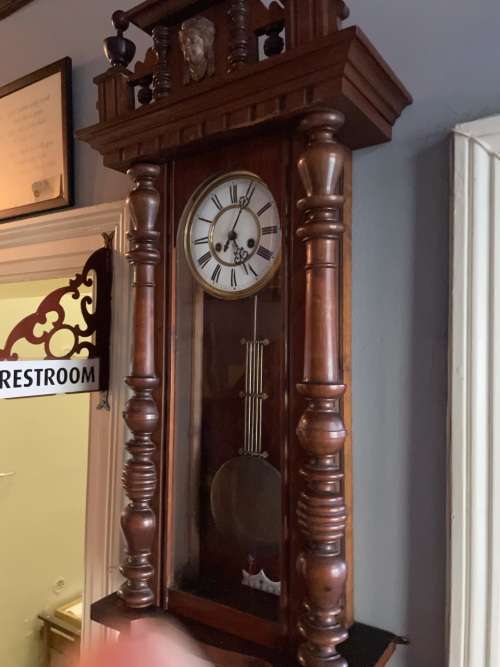 Gustav Becker Regulator Wall Clock ( 110 x 46 x 17 cm ) Working