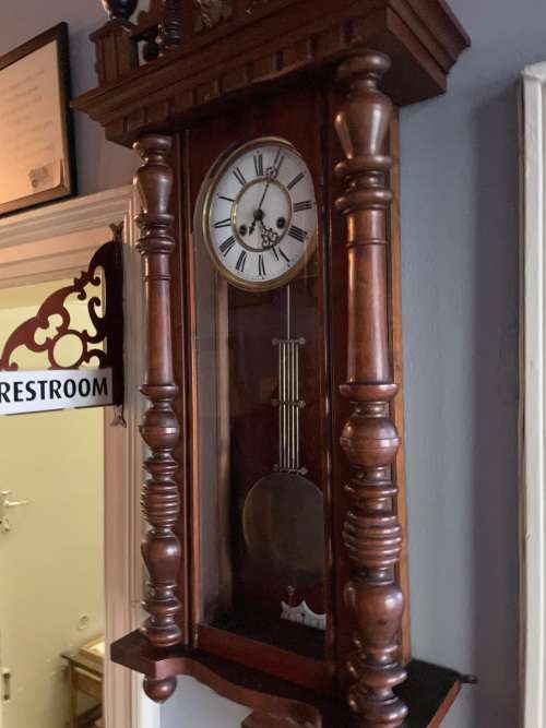 Gustav Becker Regulator Wall Clock ( 110 x 46 x 17 cm ) Working
