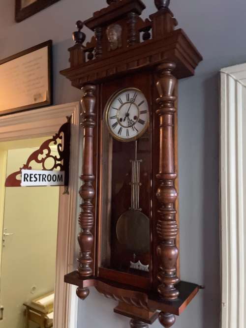 Gustav Becker Regulator Wall Clock ( 110 x 46 x 17 cm ) Working