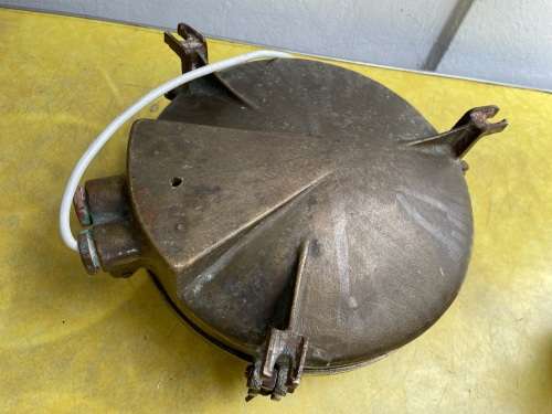 Rare Brass Ships Light ( 25 x 25 cm )