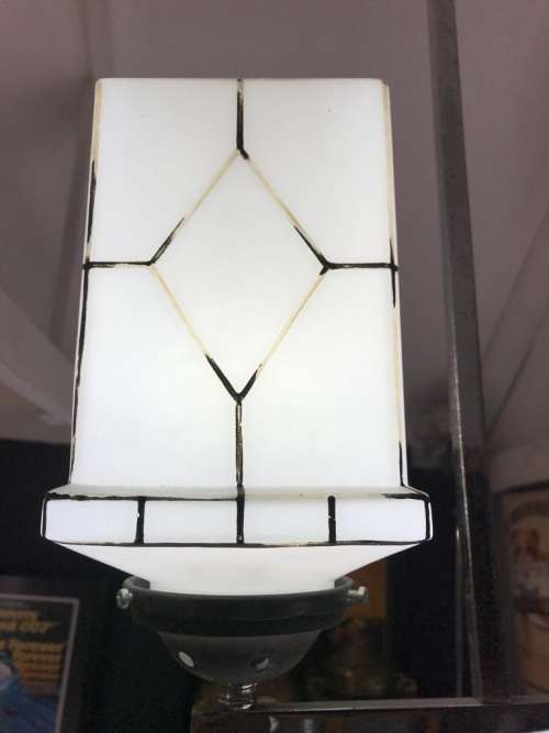Beautiful Original Art Deco Chrome Ceiling Light