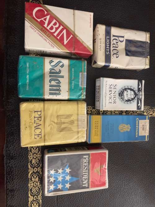 Collection of 7 Original Cigarettes Packets still sealed