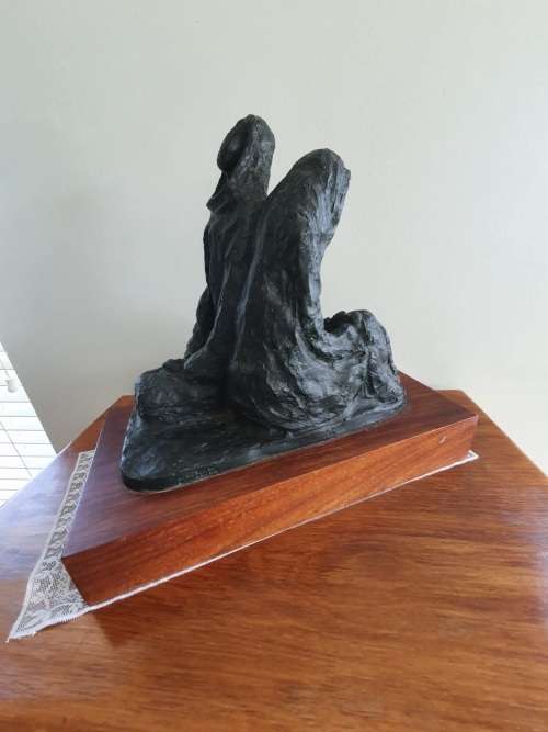 Rare Sculpture : The Waiting by Irena Georgiou ( 40 x 42 x 22 cm )