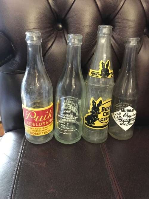 Collection of Vintage Local  Cooldrink Bottles