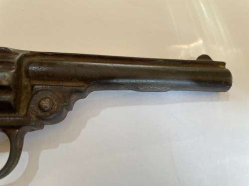 Vintage Diecast Toy Revolver ( working , 16 cm )