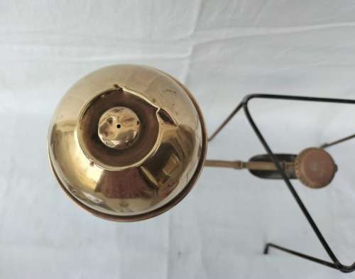 Rare Brass Gustav Barthel Bunsenburner with Tripod ( 38 x 30 cm )
