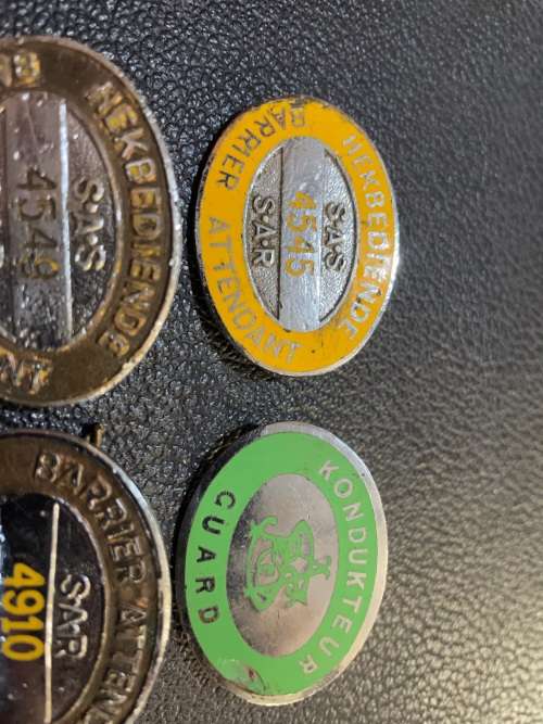 SAR: collection of 4 South African Railways Badges