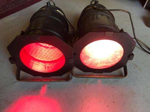 Theatre Lights: Pair in working condition ( 34 x 23 cm )