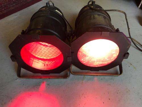 Theatre Lights: Pair in working condition ( 34 x 23 cm )