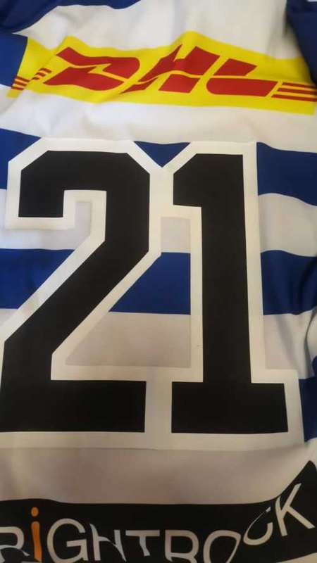Rugby Players Jersey: WP Curriecup no 21