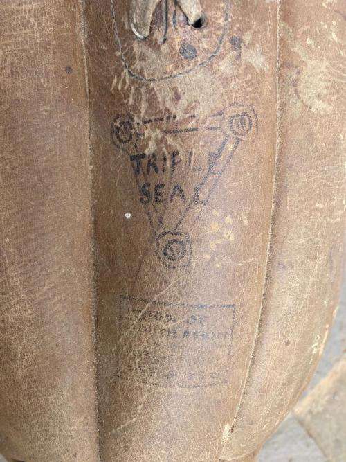 Rugby : Super Rare Huge Leather 8 Panel Ball made for display