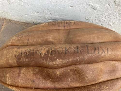 Rugby : Super Rare Huge Leather 8 Panel Ball made for display