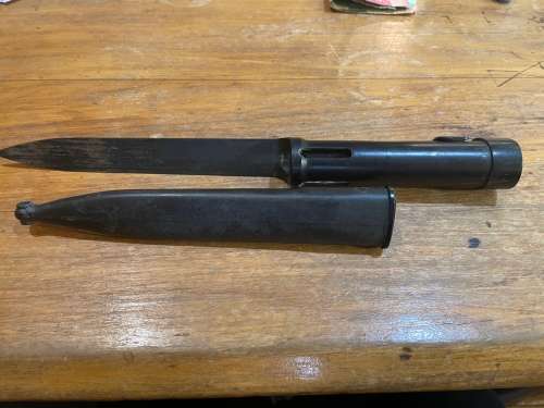 SADF Border War Era: R1 Bayonet with scabbard