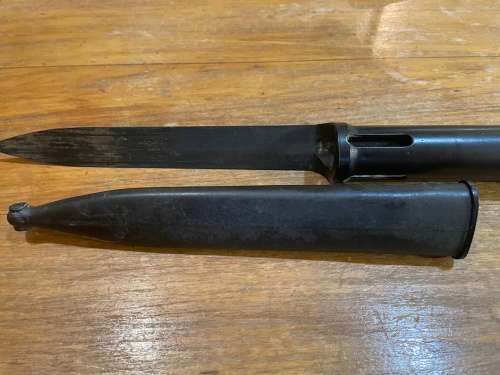 SADF Border War Era: R1 Bayonet with scabbard