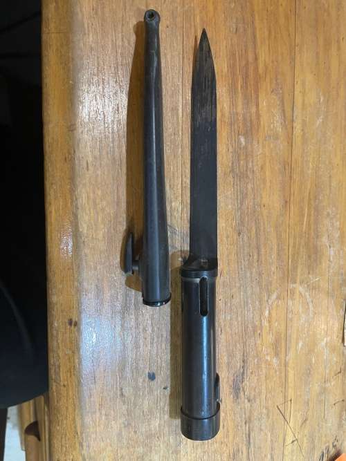 SADF Border War Era: R1 Bayonet with scabbard