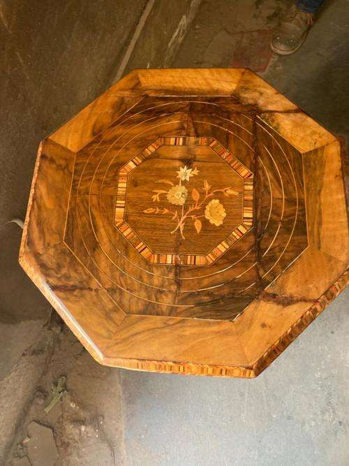 Beautiful Restored Burr Wallnut Worktable