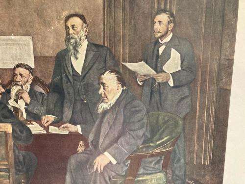 Rare Africana Print: Boere Deputatie ( ( 95 x 57 cm )