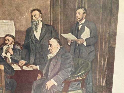 Rare Africana Print: Boere Deputatie ( ( 95 x 57 cm )
