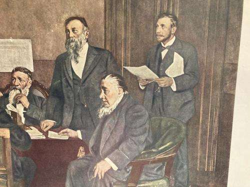 Rare Africana Print: Boere Deputatie ( ( 95 x 57 cm )