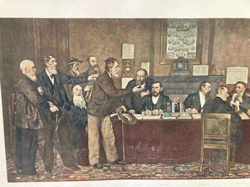 Rare Africana Print: Boere Deputatie ( ( 95 x 57 cm )