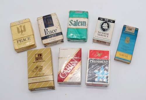 Collection of 7 Original Cigarettes Packets still sealed