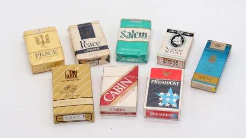 Collection of 7 Original Cigarettes Packets still sealed