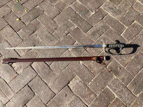 Sword : SAP Ceremonial Sword with Scabbard ( Blade by Solingen , Germany )