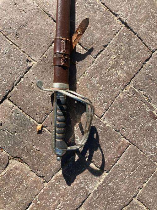 Sword : SAP Ceremonial Sword with Scabbard ( Blade by Solingen , Germany )