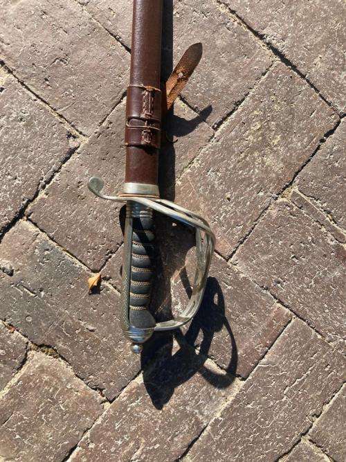 Sword : SAP Ceremonial Sword with Scabbard ( Blade by Solingen , Germany )