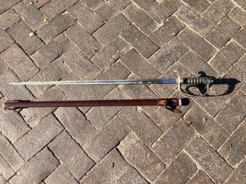 Sword : SAP Ceremonial Sword with Scabbard ( Blade by Solingen , Germany )