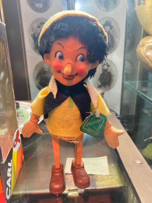 Original Pinocchio Wind up Figurine in box ( 23 cm ) by Carl Germany