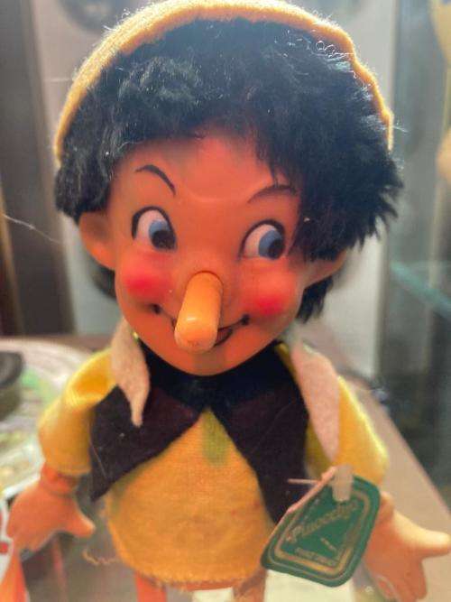 Original Pinocchio Wind up Figurine in box ( 23 cm ) by Carl Germany