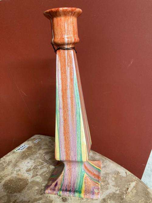 Clarice Cliff Candelstic Delicia Pattern ( 30 cm )