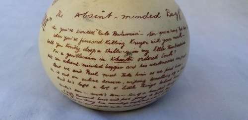 Boer War Era : Rare Ushers Whiskey Match Striker ( 8.5 diameter , 7 cm high)