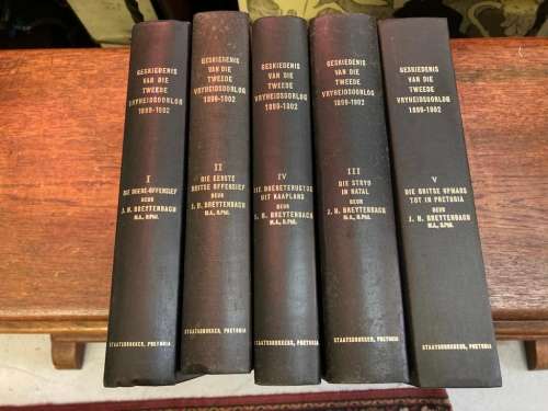 Boer War : Die Geskiedenis van die Tweede Vryheidsoorlog Deel 1 tot 5 : JH Breytenbach
