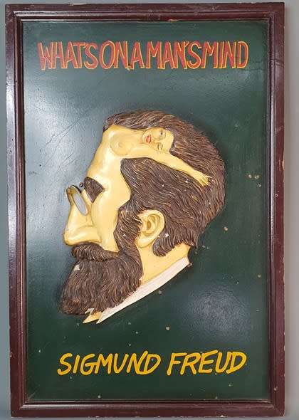 Sigmund Freud : What is on a mans mind ( 60 x 40 x 20 cm )