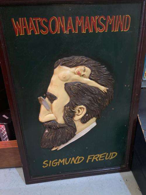 Sigmund Freud : What is on a mans mind ( 60 x 40 x 20 cm )