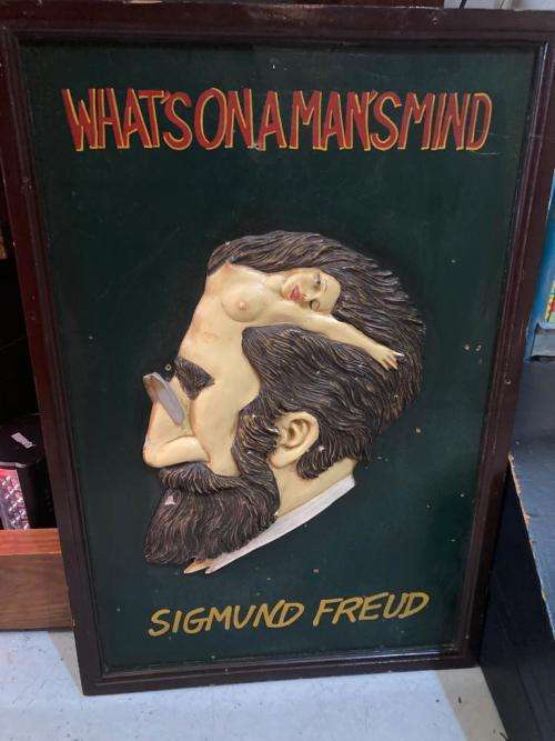 Sigmund Freud : What is on a mans mind ( 60 x 40 x 20 cm )