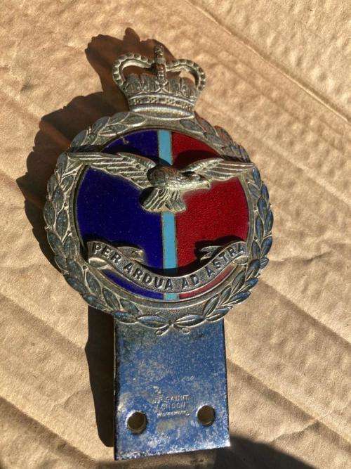Rare Car Badges: Pair of Chrome British Car Badges