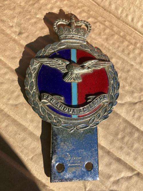 Rare Car Badges: Pair of Chrome British Car Badges