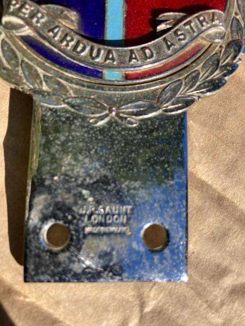 Rare Car Badges: Pair of Chrome British Car Badges