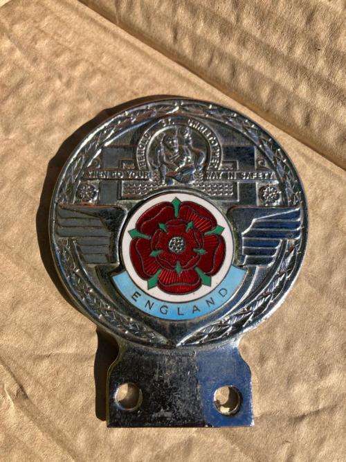 Rare Car Badges: Pair of Chrome British Car Badges