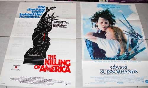 Movie Posters : Collection of 5 Original Movie Posters ( 102 x 71 cm )