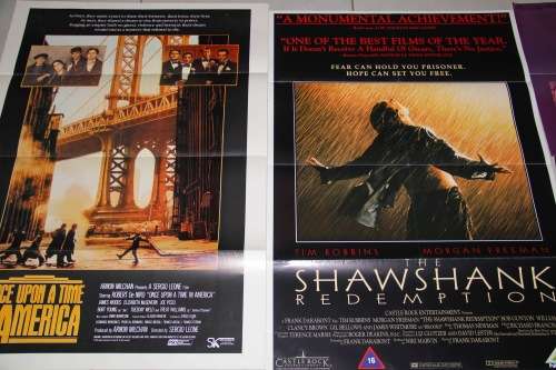 Movie Posters : Collection of 5 Original Movie Posters ( 102 x 71 cm )
