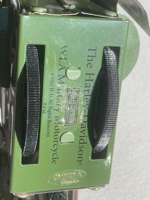 Tinplate Harley Davidson Army Motorcycle ( 24 cm )