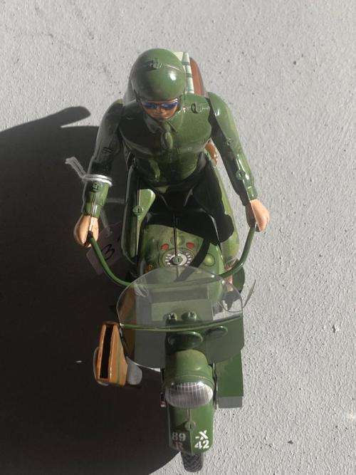 Tinplate Harley Davidson Army Motorcycle ( 24 cm )