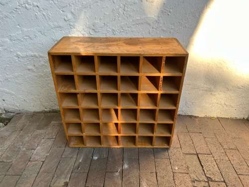 Vintage Oregan Pigeonhole Cabinet ( 78 x 76 x 32 cm )