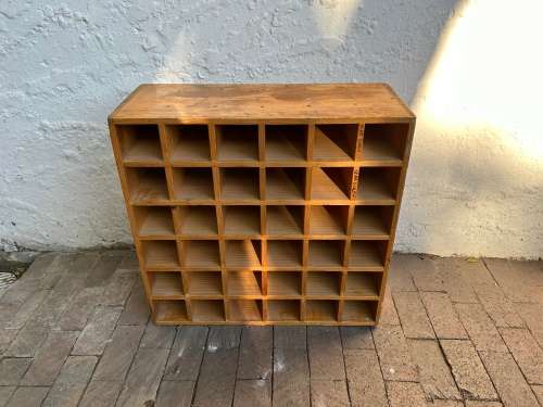 Vintage Oregan Pigeonhole Cabinet ( 78 x 76 x 32 cm )