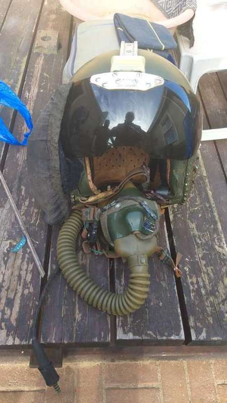 Rare SAAF Mirage/ Impala Pilots Complete Helmet