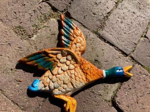 Set of Midcentury Metal Flying Ducks ( Japan )